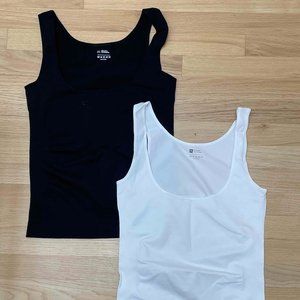 UnderOutfit Everyday Shaping Cami in black and white; Size 2XL